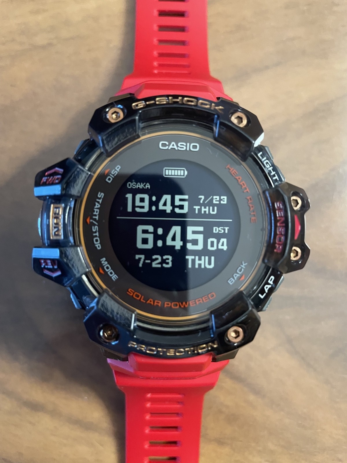Casio G-Shock G-SQUAD PRO GBD-H1000-4A1JR Limited Edition 56.3mm Blk Resin/Stlss
