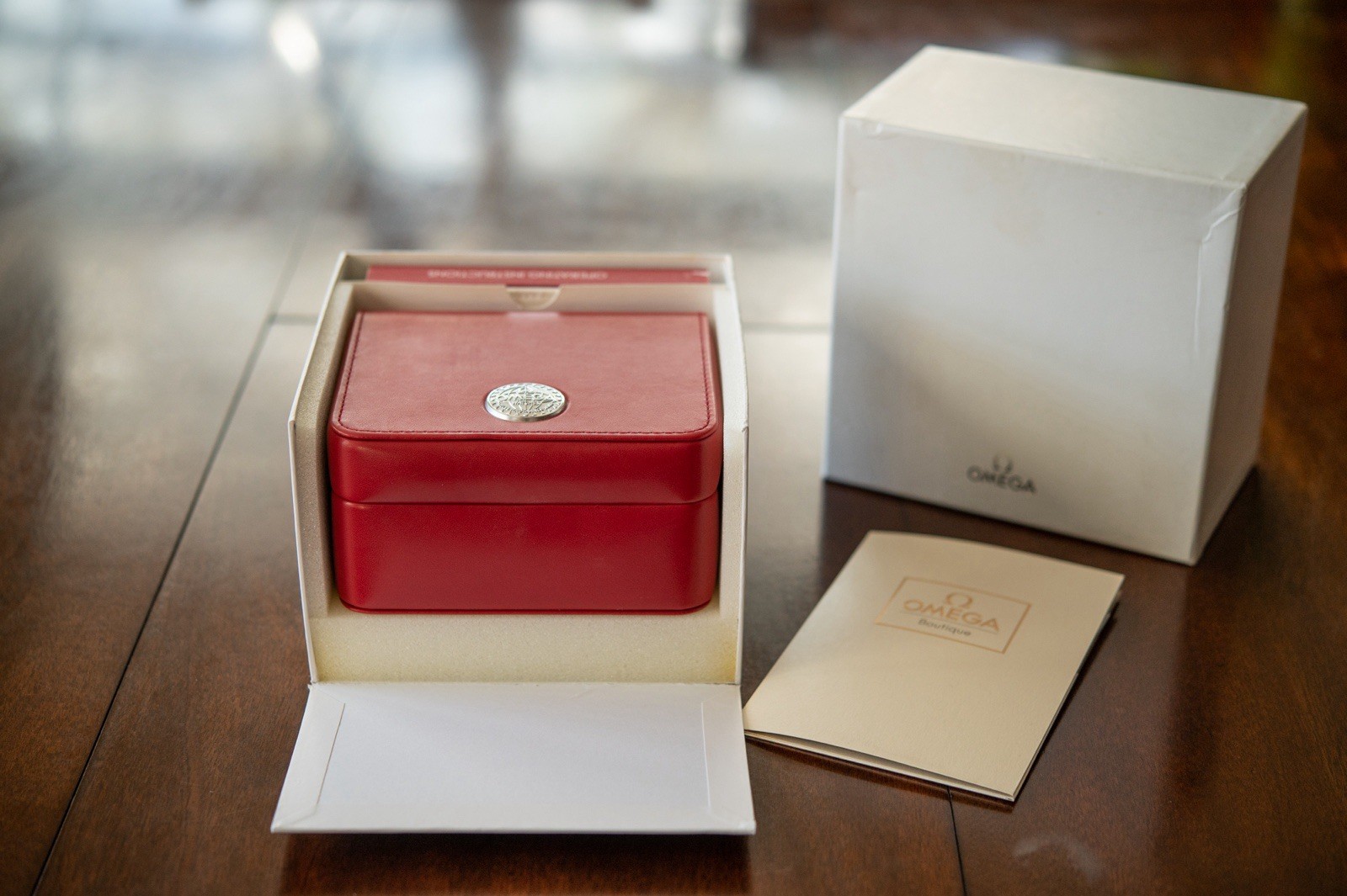 OMEGA Constellation Co-Axial Chronometer Date 35mm Gold Diamond Dial Box