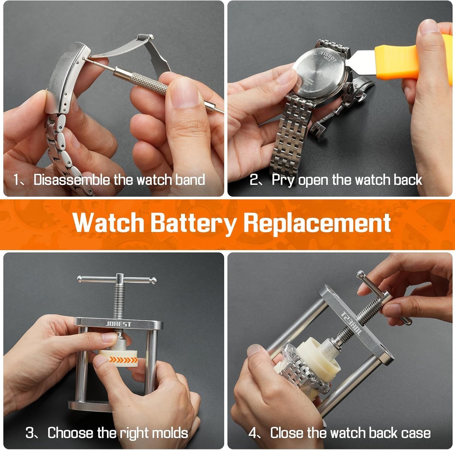 Watch Press Tool Set Watch Back Case Closer for Closing the Watch Cover Watch