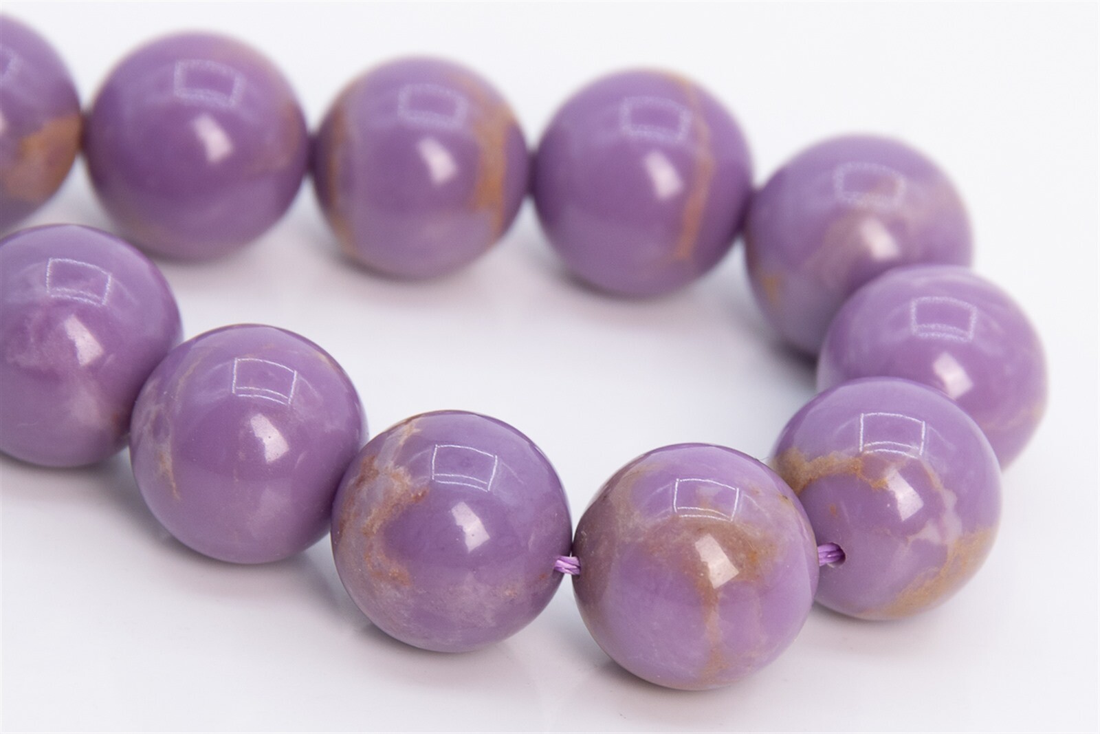 11MM Genuine Natural Purple Phosphosiderite Beads Grade A Round Loose Beads 7.5″