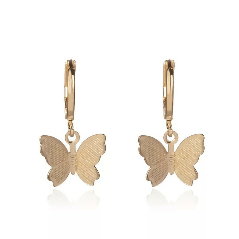 New Personality Wild Geometric Earrings Women’s Butterfly Simple Fashion Beauty