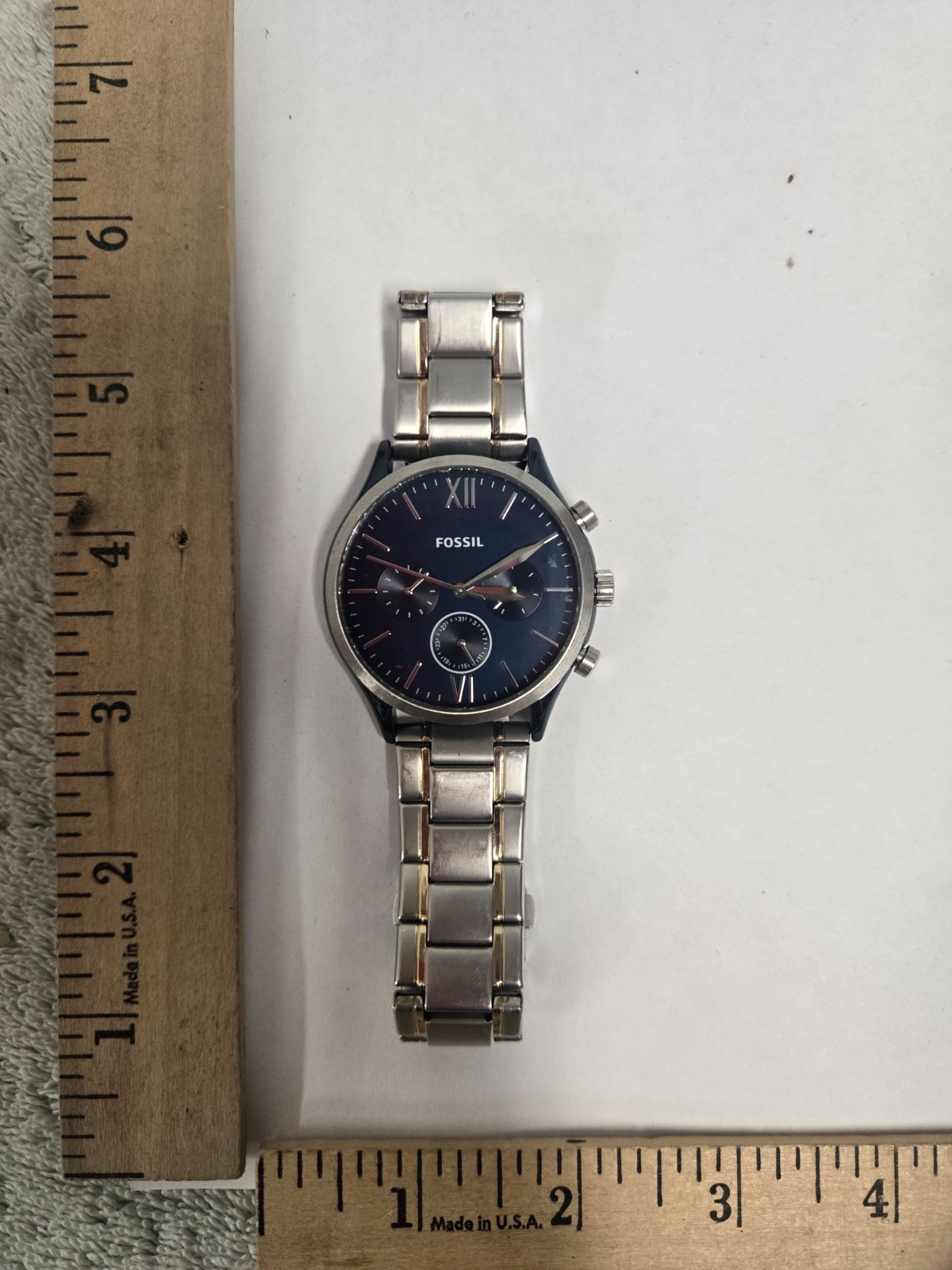 watch, fossil, undated, fresh battery, day function doesn’t work