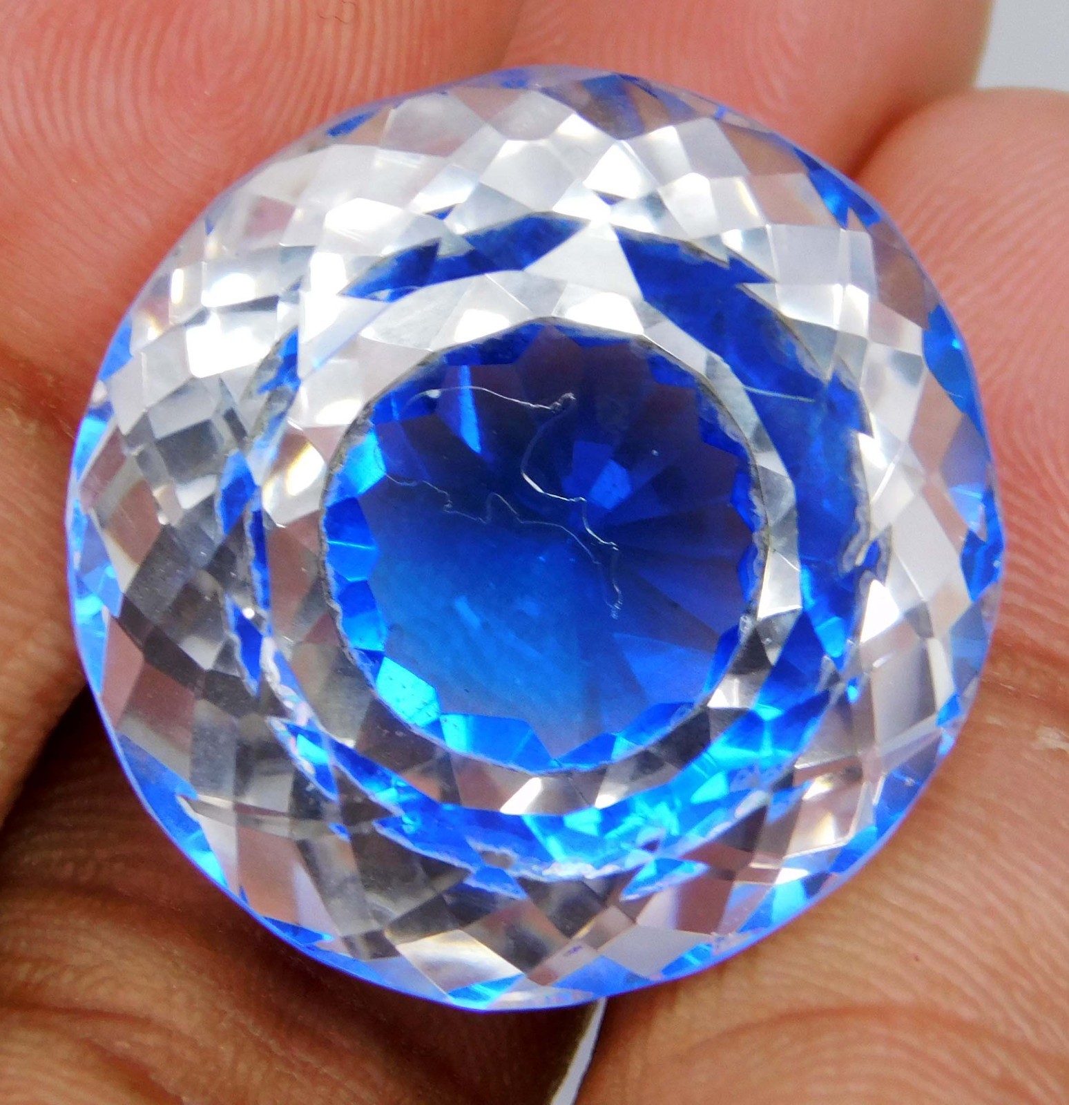 Certified 81.85 Ct Natural Pitambari Sapphire – Round Cut Loose Gem Sri Lanka