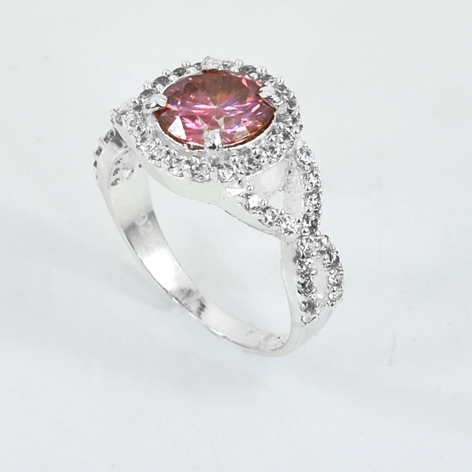 Certified 1.65Ct Pink Diamond Solitaire Ring !Tariff Free
