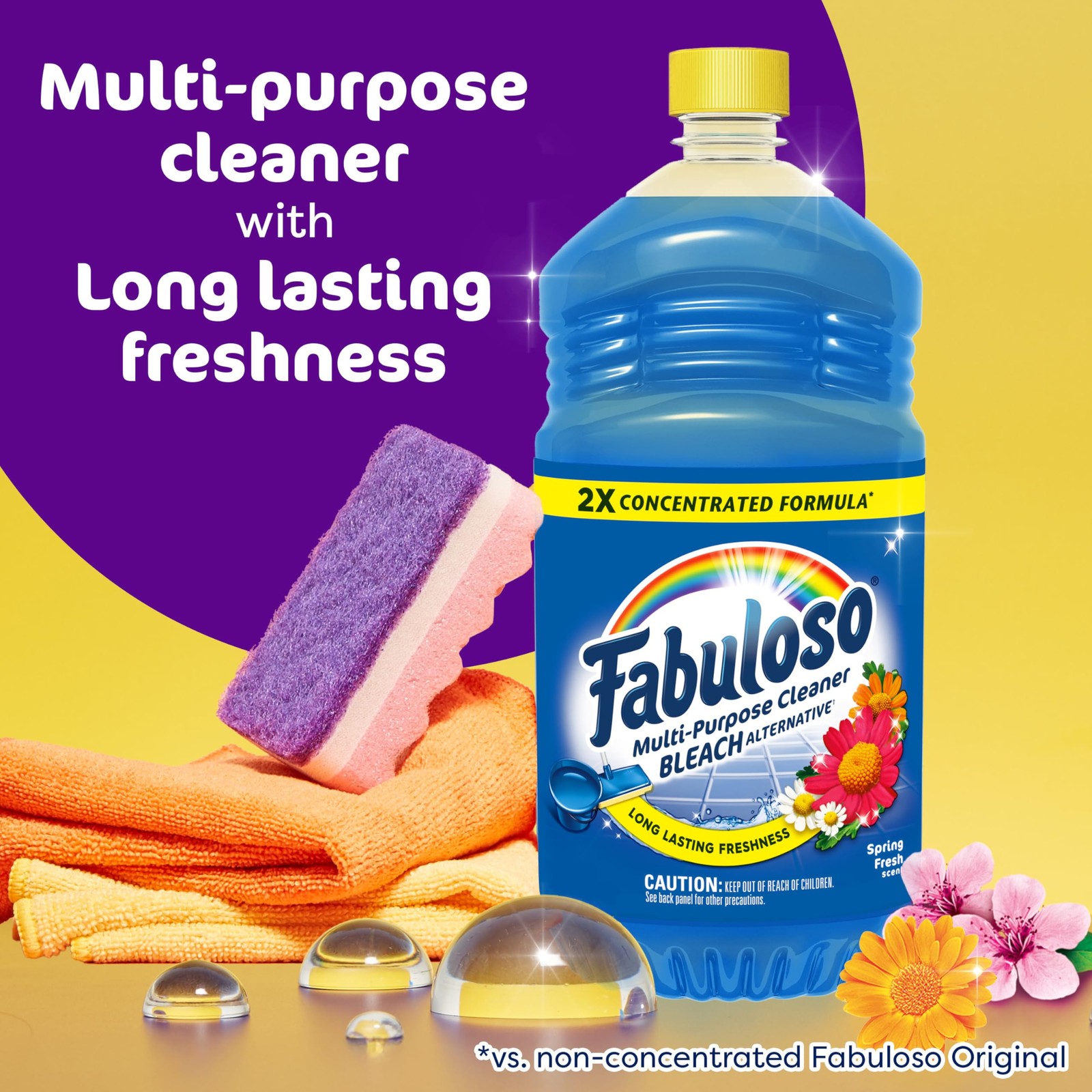 Fabuloso Multi-Purpose Cleaner and Floor Cleaner, 2X 56 Fl Oz (Pack of 1)