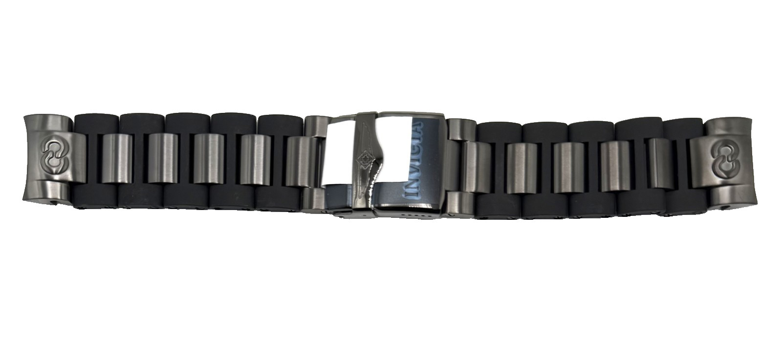 New Invicta Corduba 33697 Black Stainless Steel/Polyurethane 28mm Band