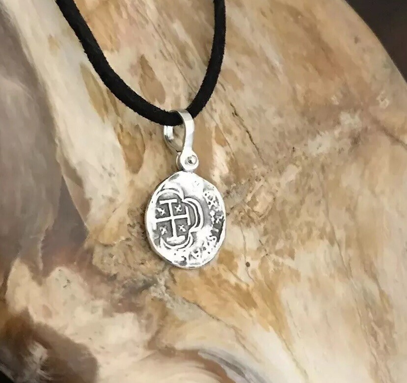 ATOCHA Coin Pendant 925 Sterling Silver Sunken Treasure Shipwreck Jewelry