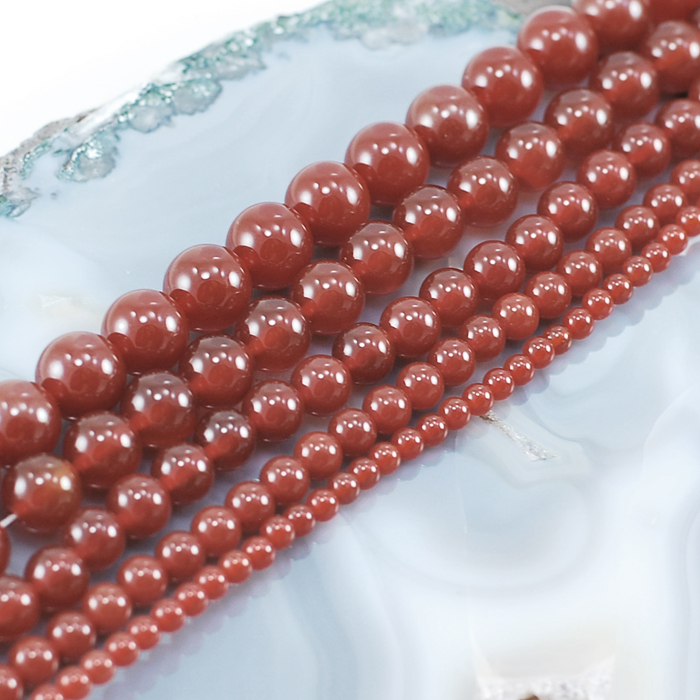 Natural Red Carnelian Spacer Round Bead 15″ 3mm 4mm 6mm 8mm 10mm 12mm Wholesale