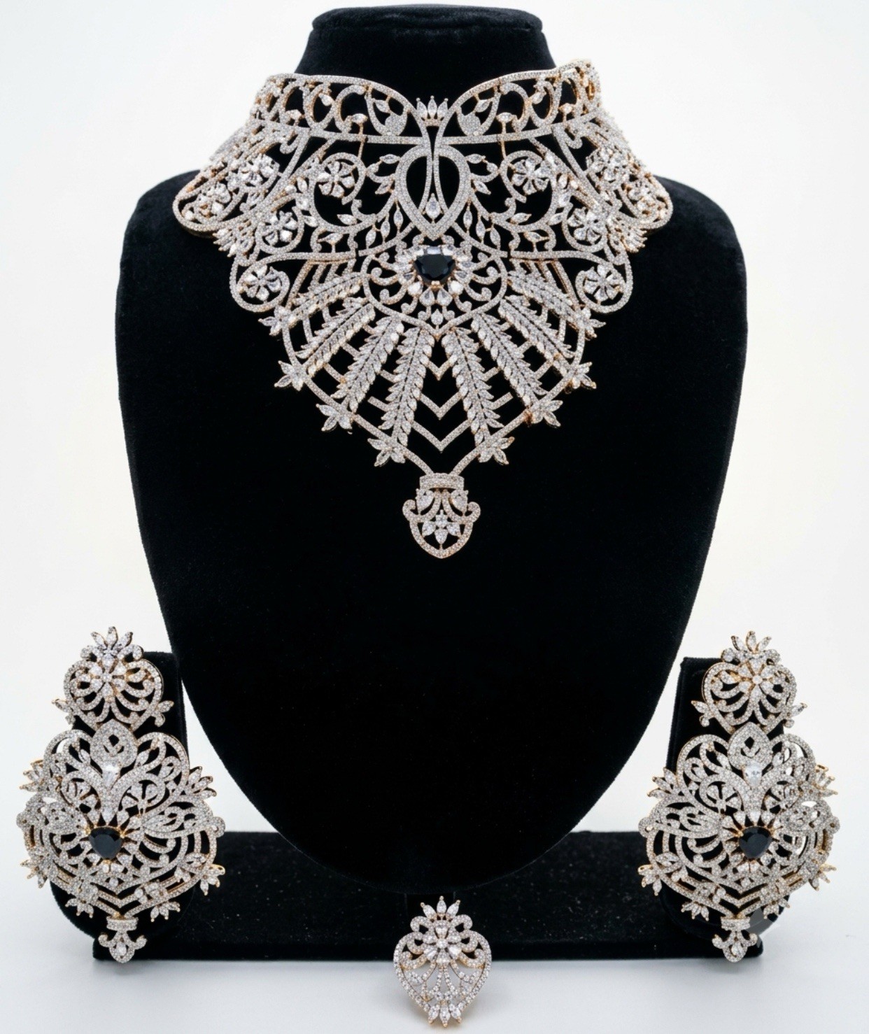 Jewellery Necklace Earrings Bangles And Ring Set bridal