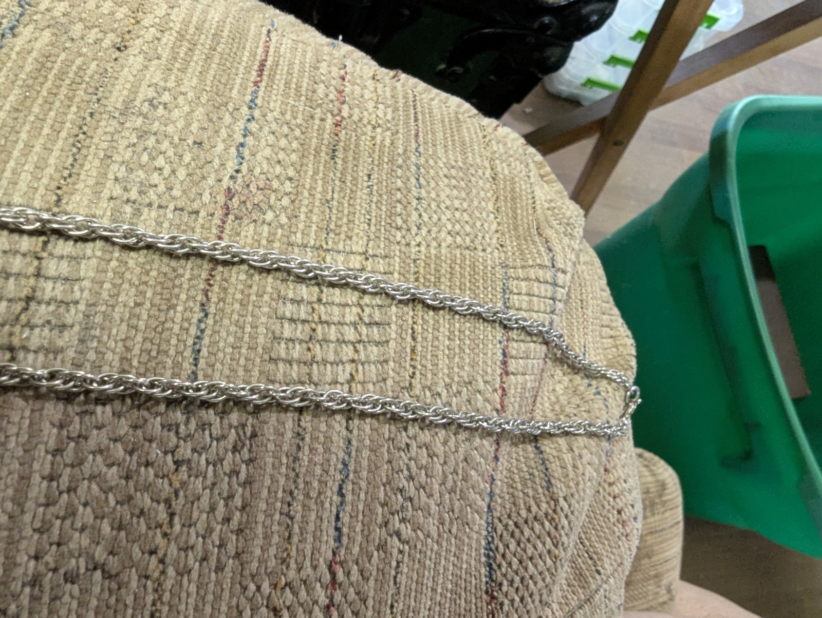 Silver And Gold Colored Necklace/Extra Long. Nice Piece For Everyday Wear