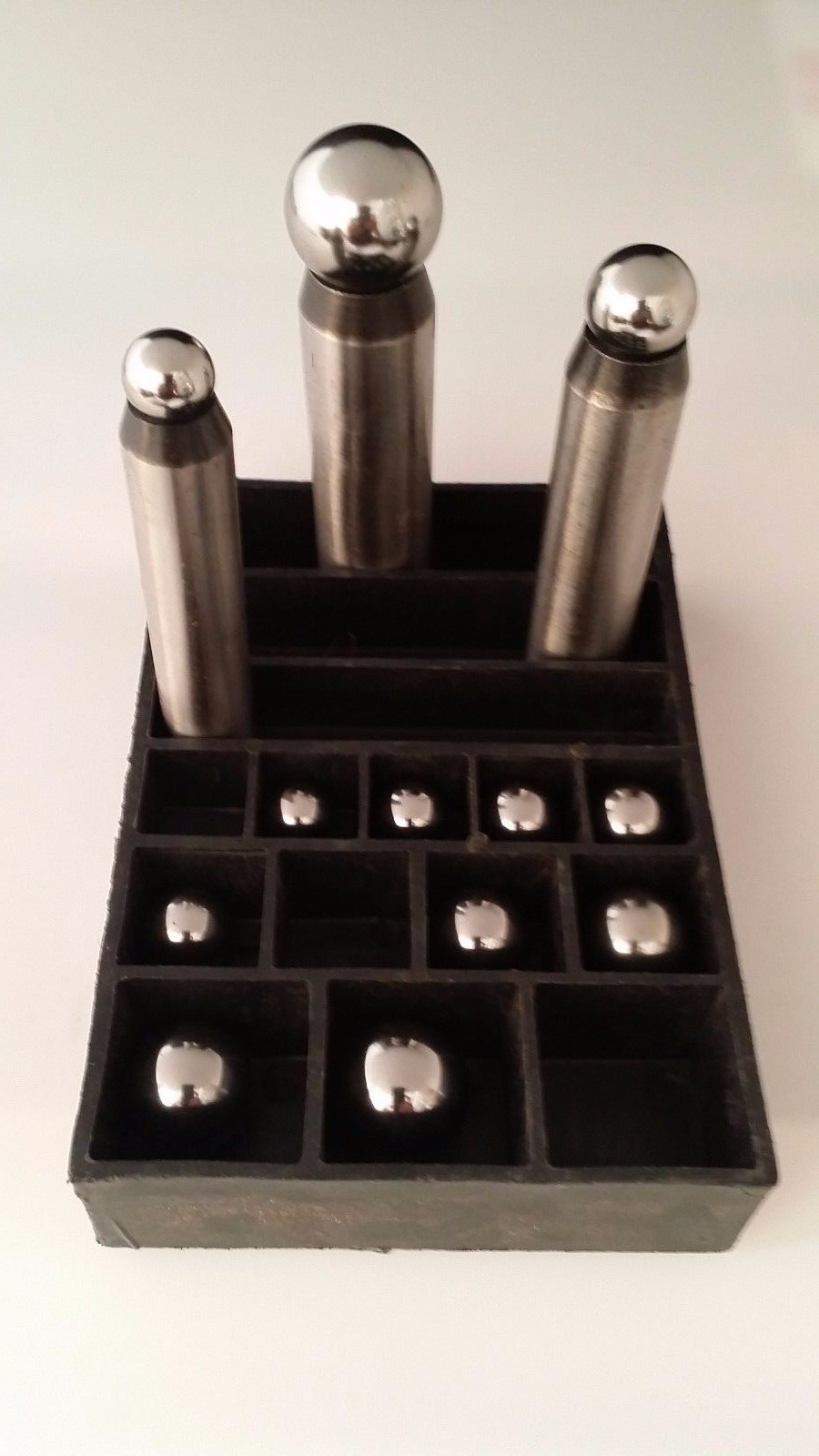 Magnetic Dapping Punch Changeable Ball 12pc 12~25mm LARGE Jewelry Metal Forming