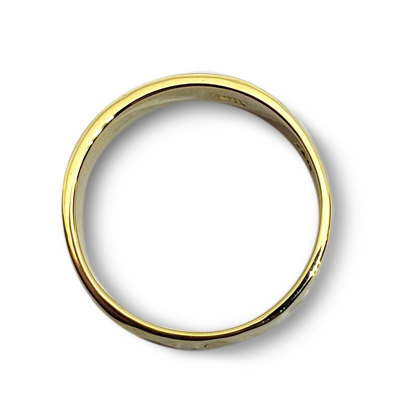 Solid 18K Yellow Gold Hammered Ring Band Handmade Deep, 6mm, Sizes 3 – 12