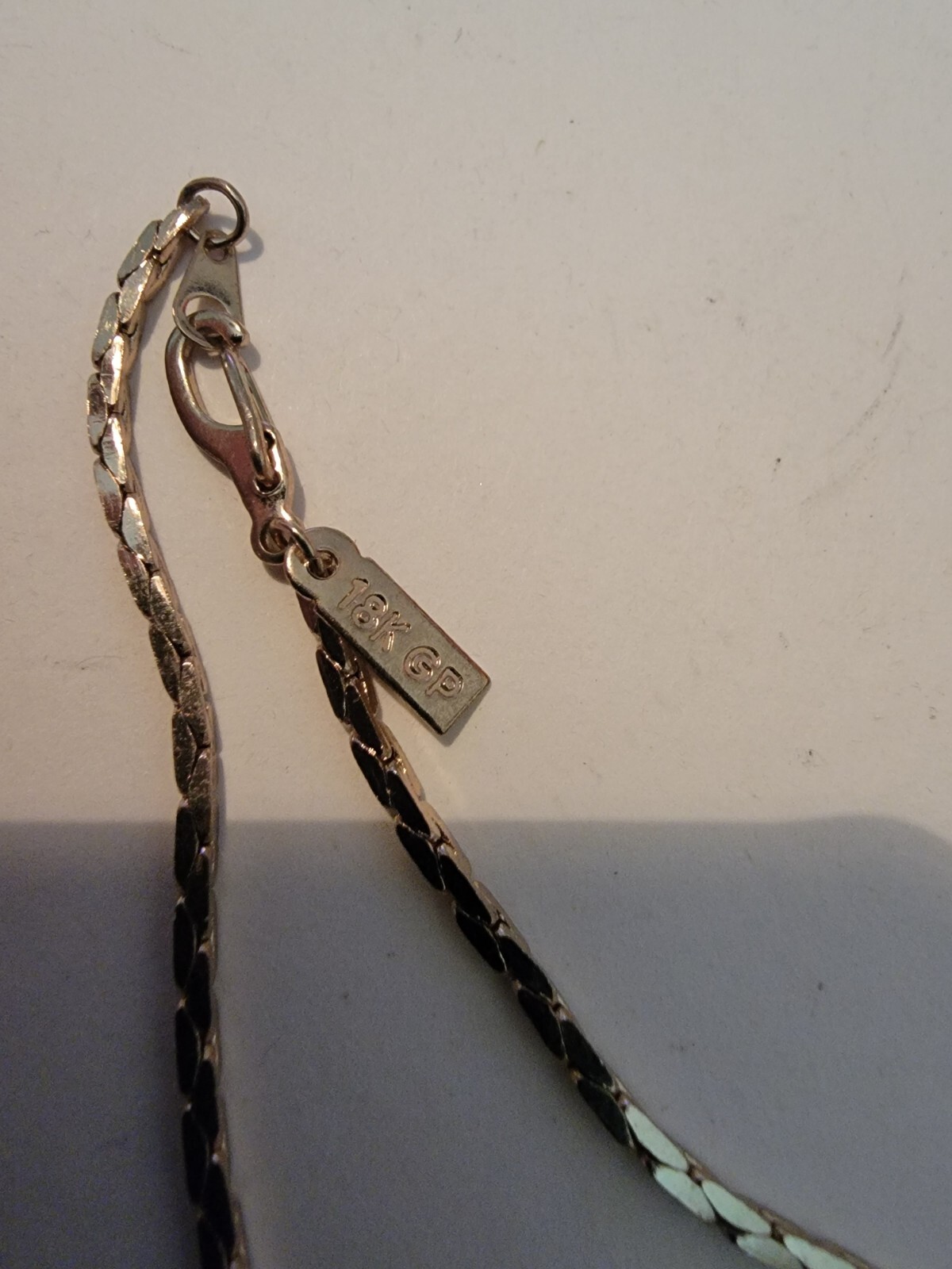18k GP Stamped Gold Plated Chain Cuff Bracelet Tennis