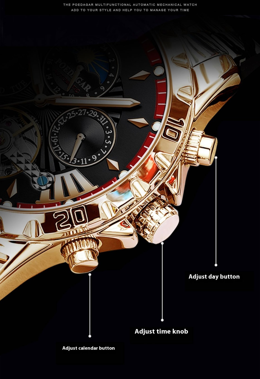Swiss Brand Waterproof New Automatic Mechanical Men’s Watch