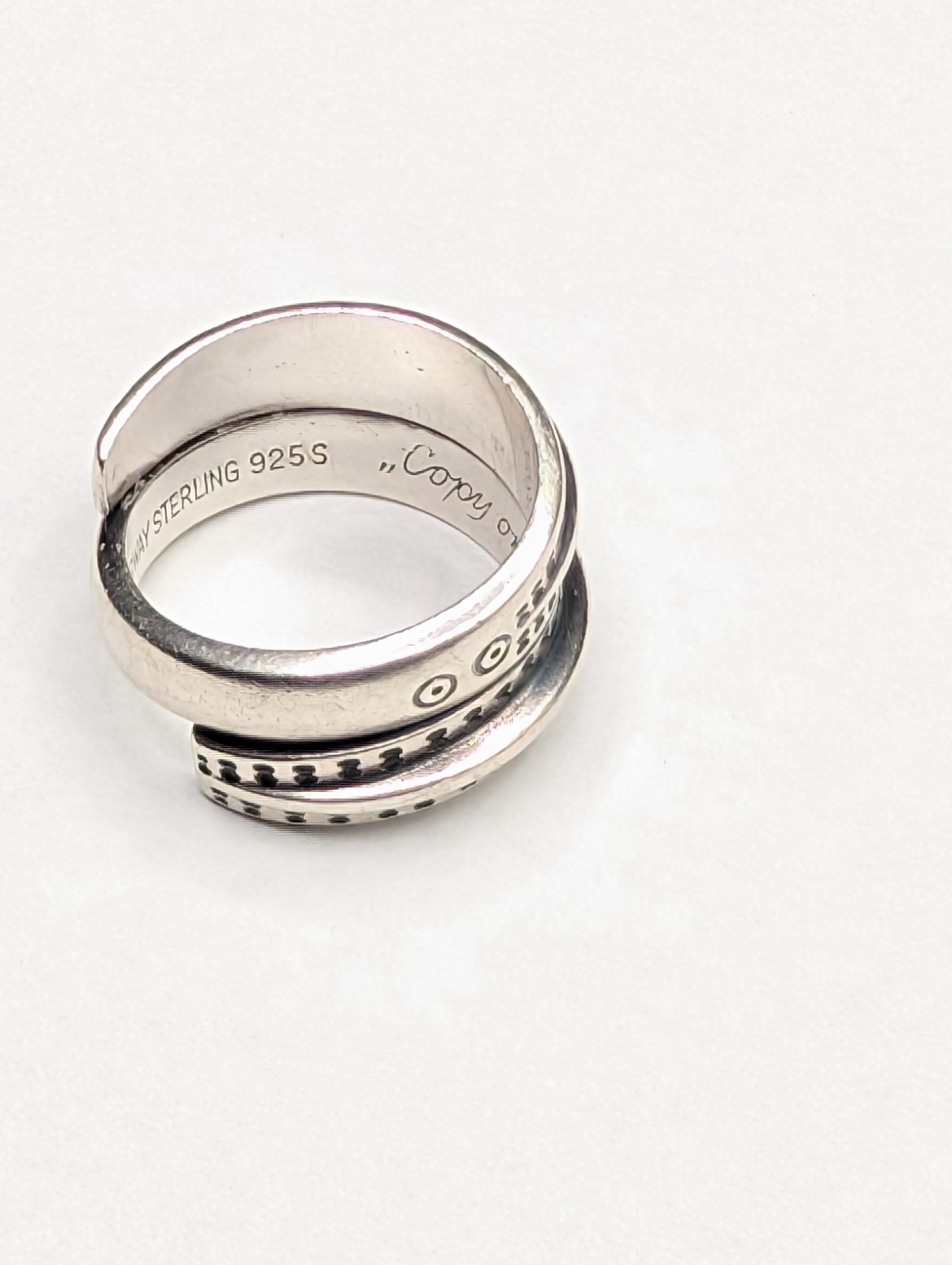 David Andersen Sterling Silver Saga Copy Orig Year 300 Snake Ring Size 5 1/2 +/-