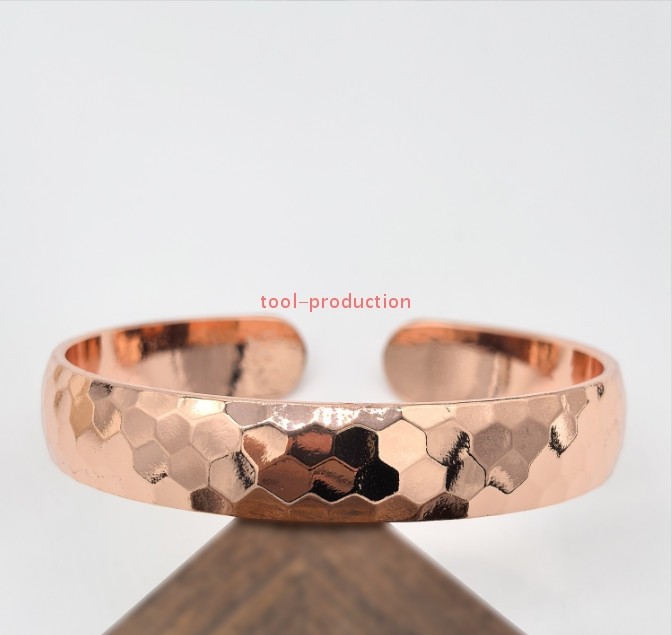 100% Pure Copper Bracelet Heavy Hand Made Healing Unisex Men Women 46gr 1.62oz