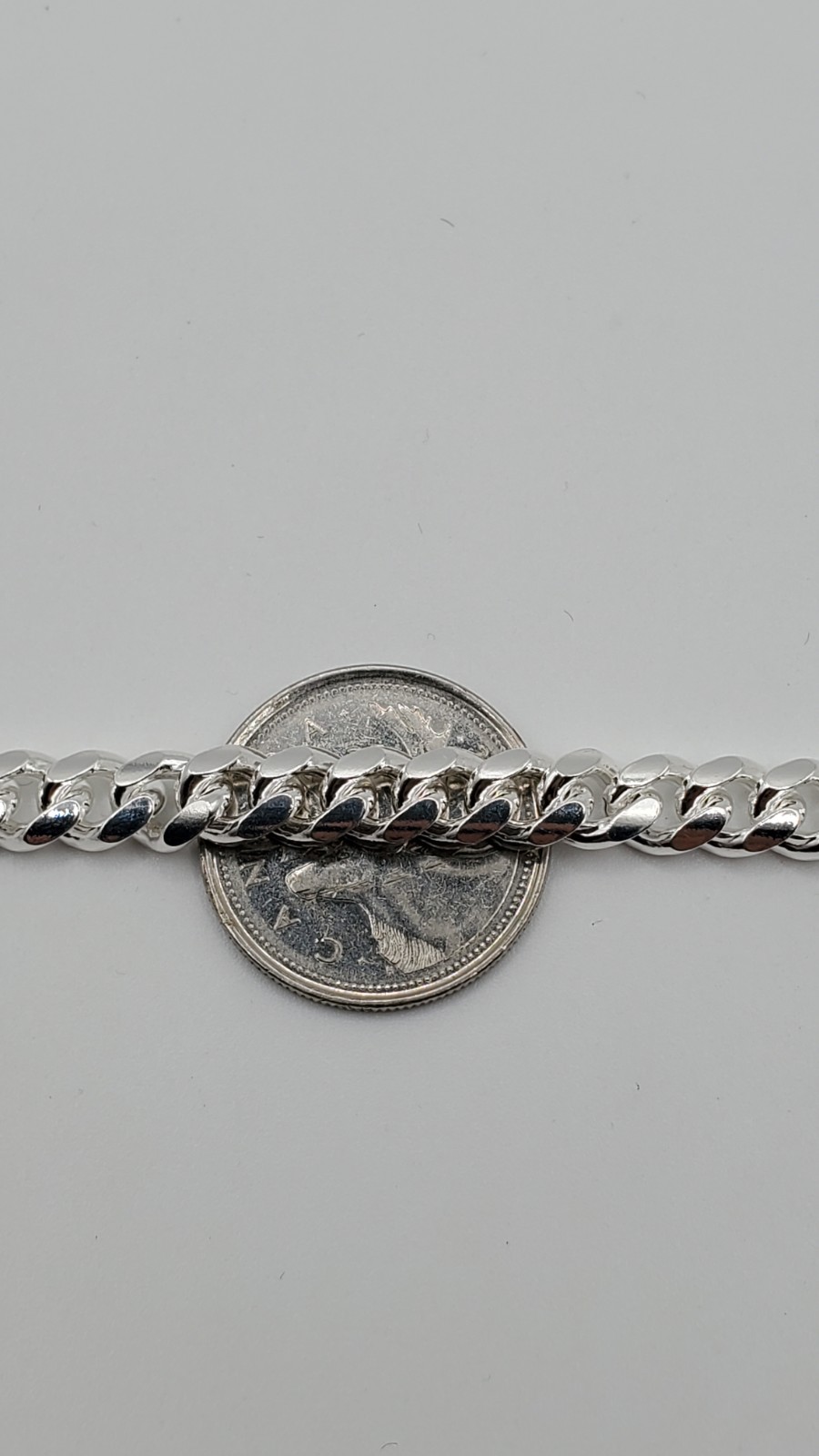Solid 925 Sterling Silver Miami Cuban Chain 6.8mm 24″ Box Lock Men Italy, NEW