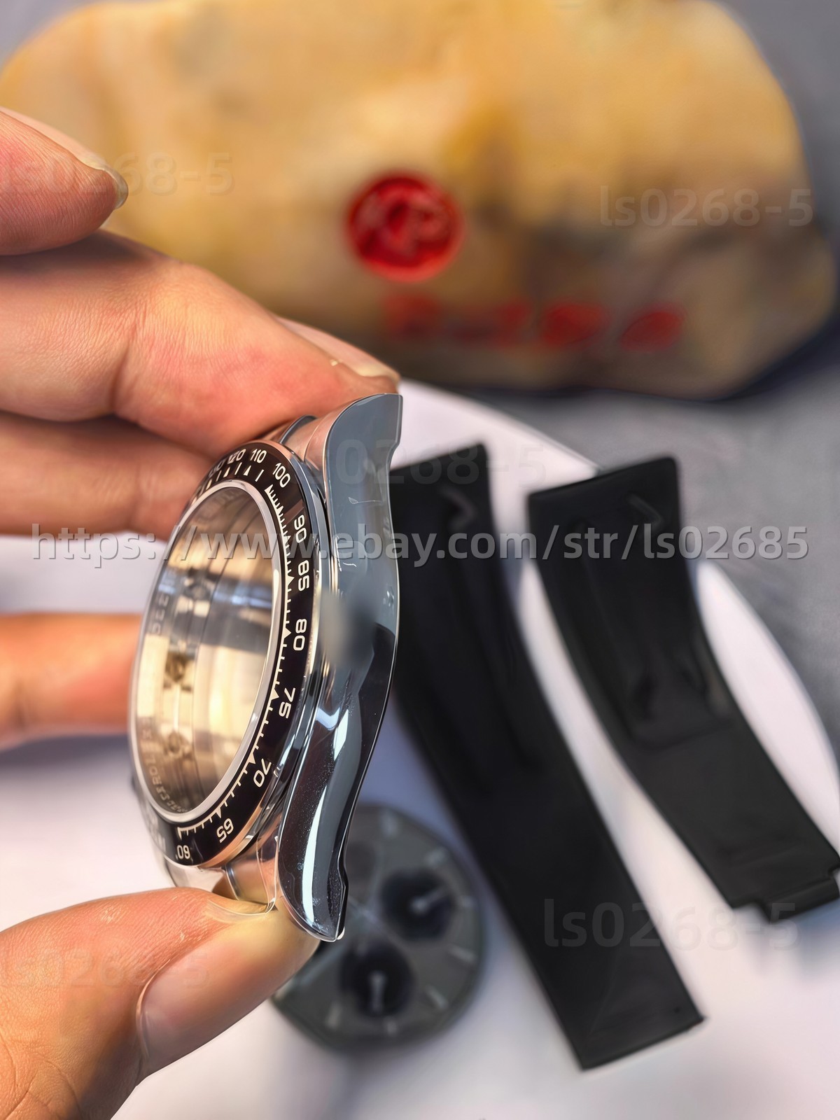 DIY SET for 40MM watch case + dial + hands +904L Strap Suitable for 4130 4131