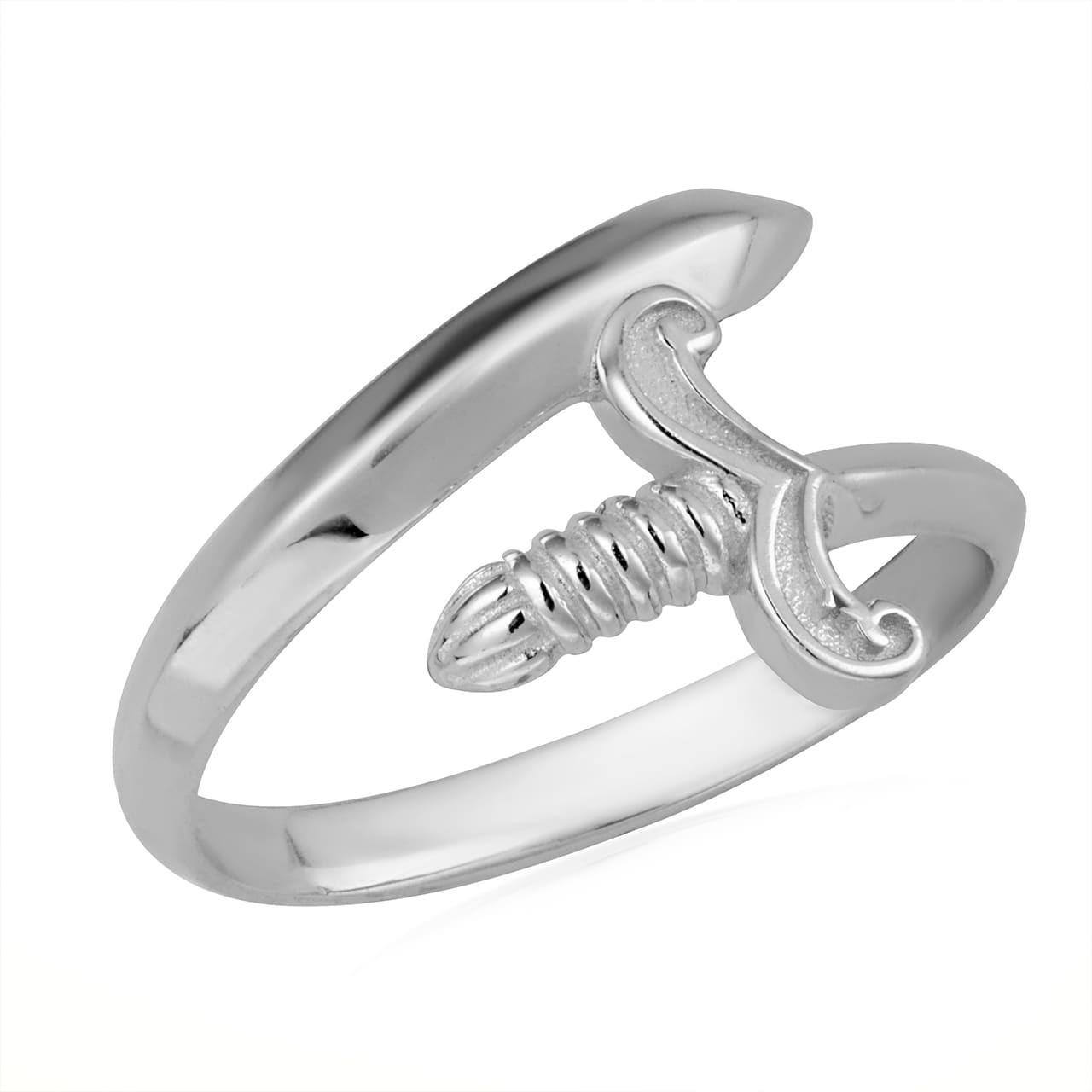 Gold Medieval Sword Wraparound Band Ring (Available in Yellow/Rose/White Gold)