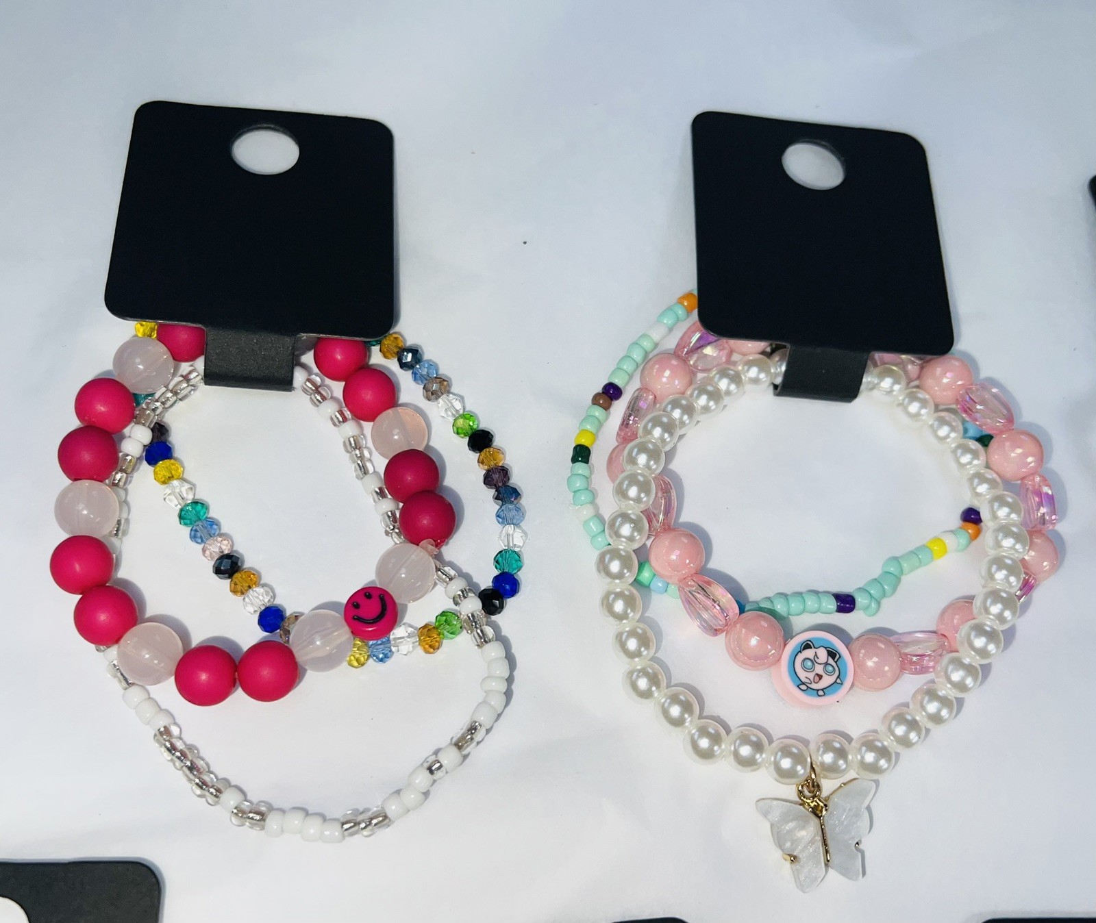 30 x Handmade Pretty Kids & Teens BRACELETS Party Bags 10 Packs Of 3 Z
