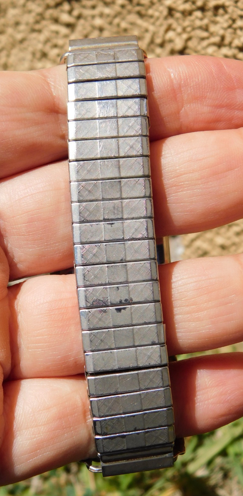 Herbert & Ester Cellicion Zuni Sterling Silver Multi Gemstone Flush Watch Tips