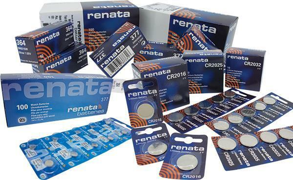 Renata Swiss Made Wristwatch Pack of 10 Batteries Mercury Free 357 364 377 395