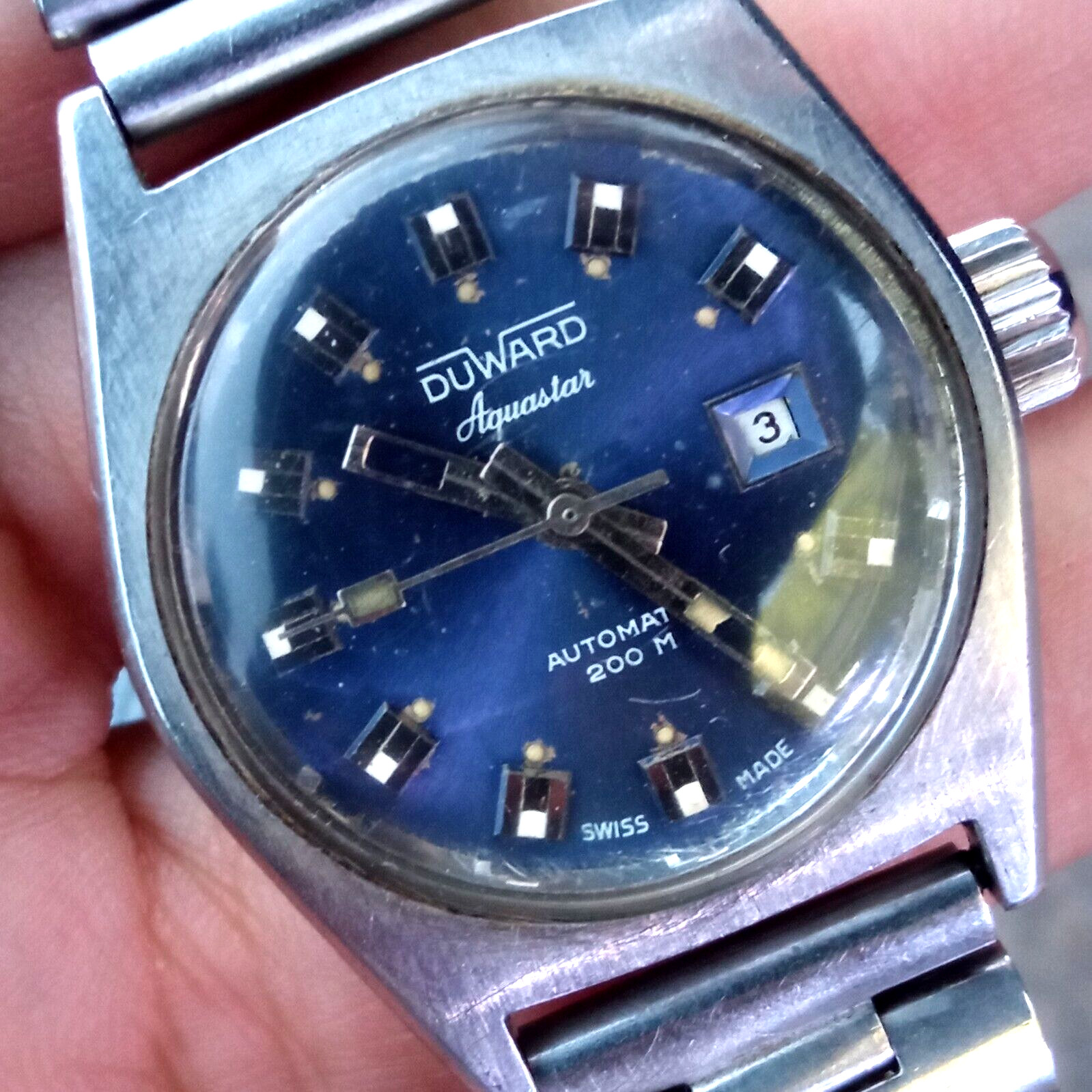Duward Aquastar Oceanic Automatic Diver 200m / 20 ATM All Steel 28mm Watch