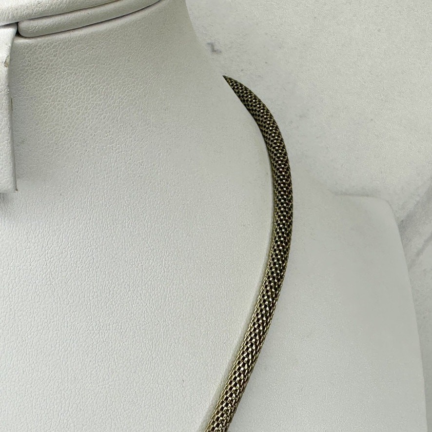 Chico’s Rhinestone Slide Bead Snake Chain Necklace 19-22.5in