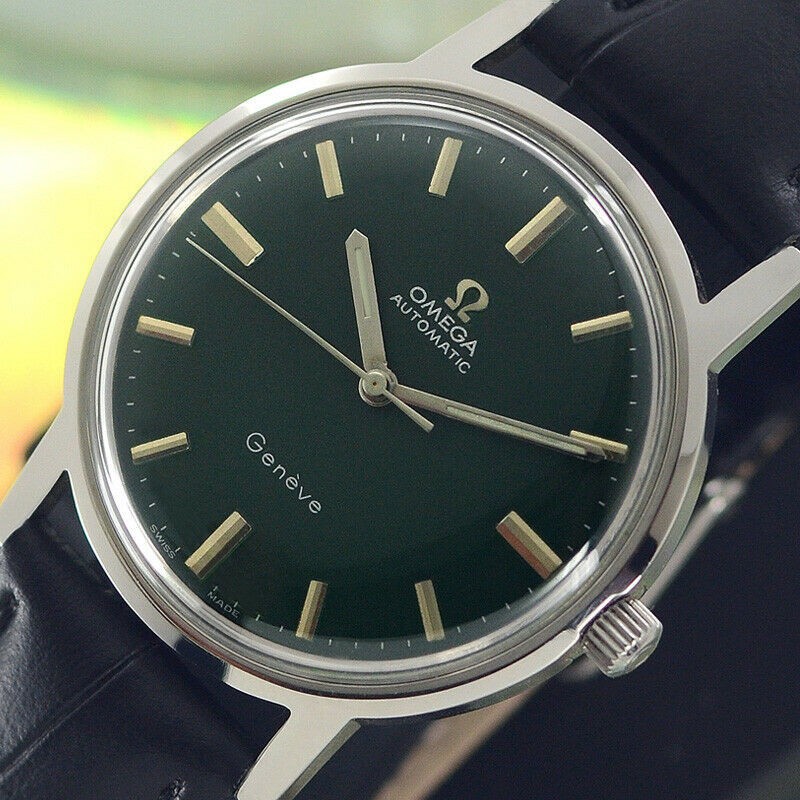 OMEGA Geneve Manual Winding Leather Belt 34.7 mm