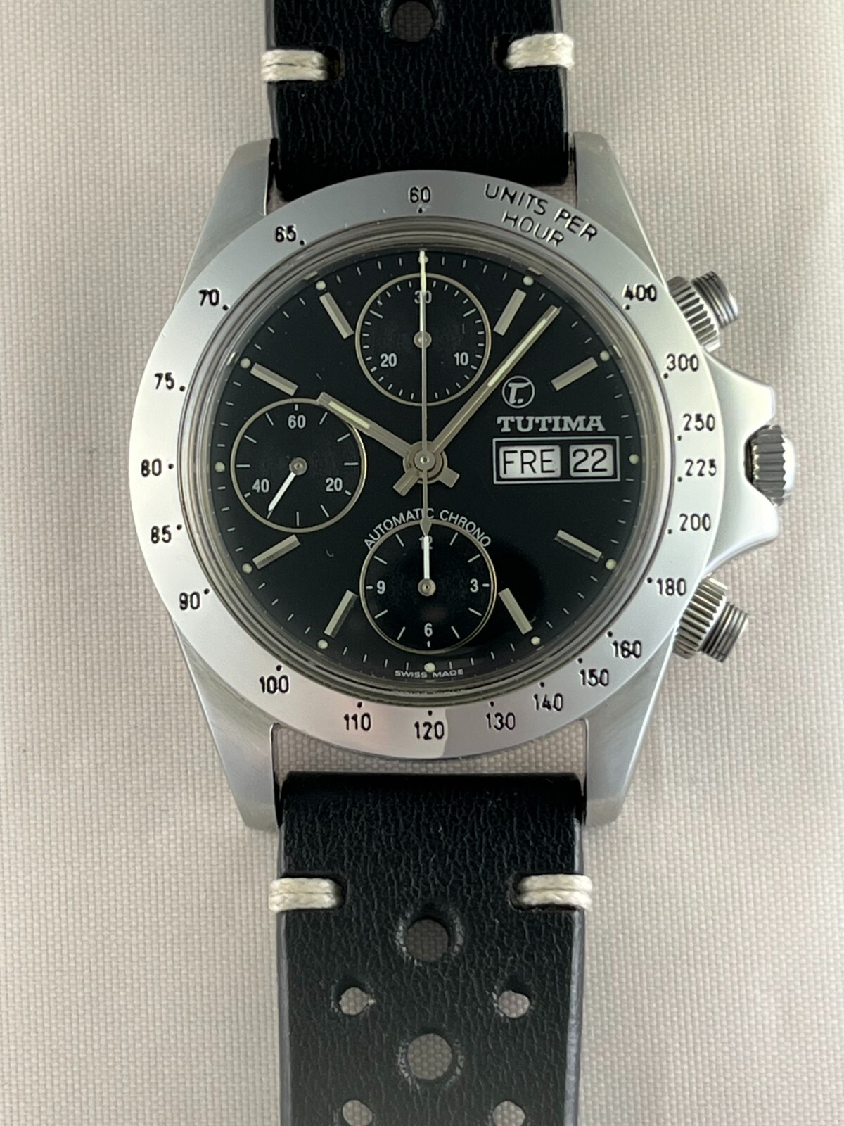 Tutima 793 Black Chrono 40mm “Daytona” *MAKE AN OFFER* *NO TARIFF FOR US BUYER*