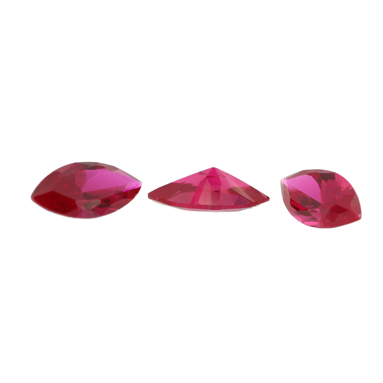 Loose Marquise Cut Ruby CZ Stone Single Red Cubic Zirconia July Birthstone Shape