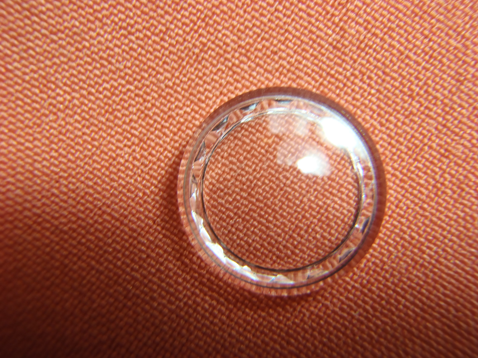 FWC HIGH ROUND Diamond Edge PLASTIC WATCH CRYSTAL 12.0 MM NOS