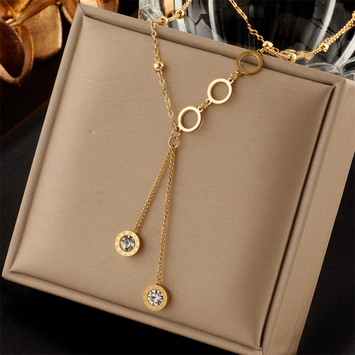 Vintage Multi-Layer Fish Pendant Necklace