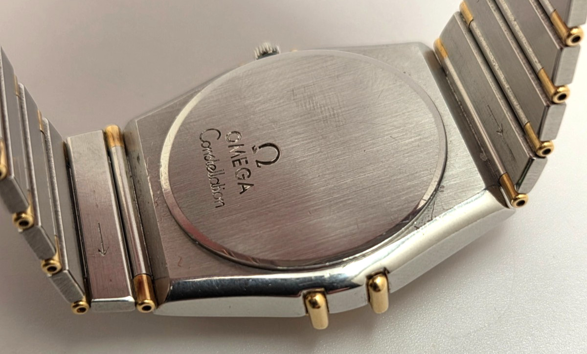 Omega Constellation 18k & Stainless Steel Ref 396.1080 Wristwatch 34mm case work