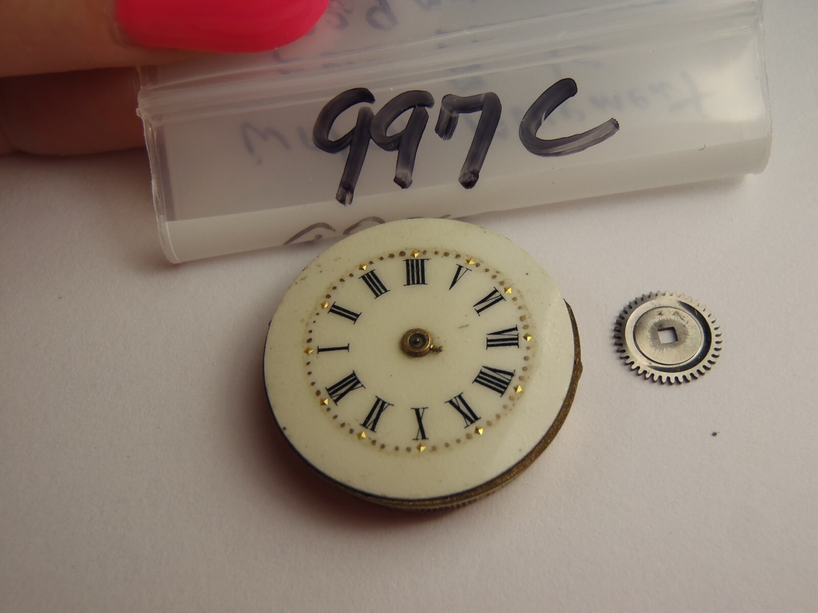 Vintage Manual Wind Watch Movement 23.9mm Across For Parts
