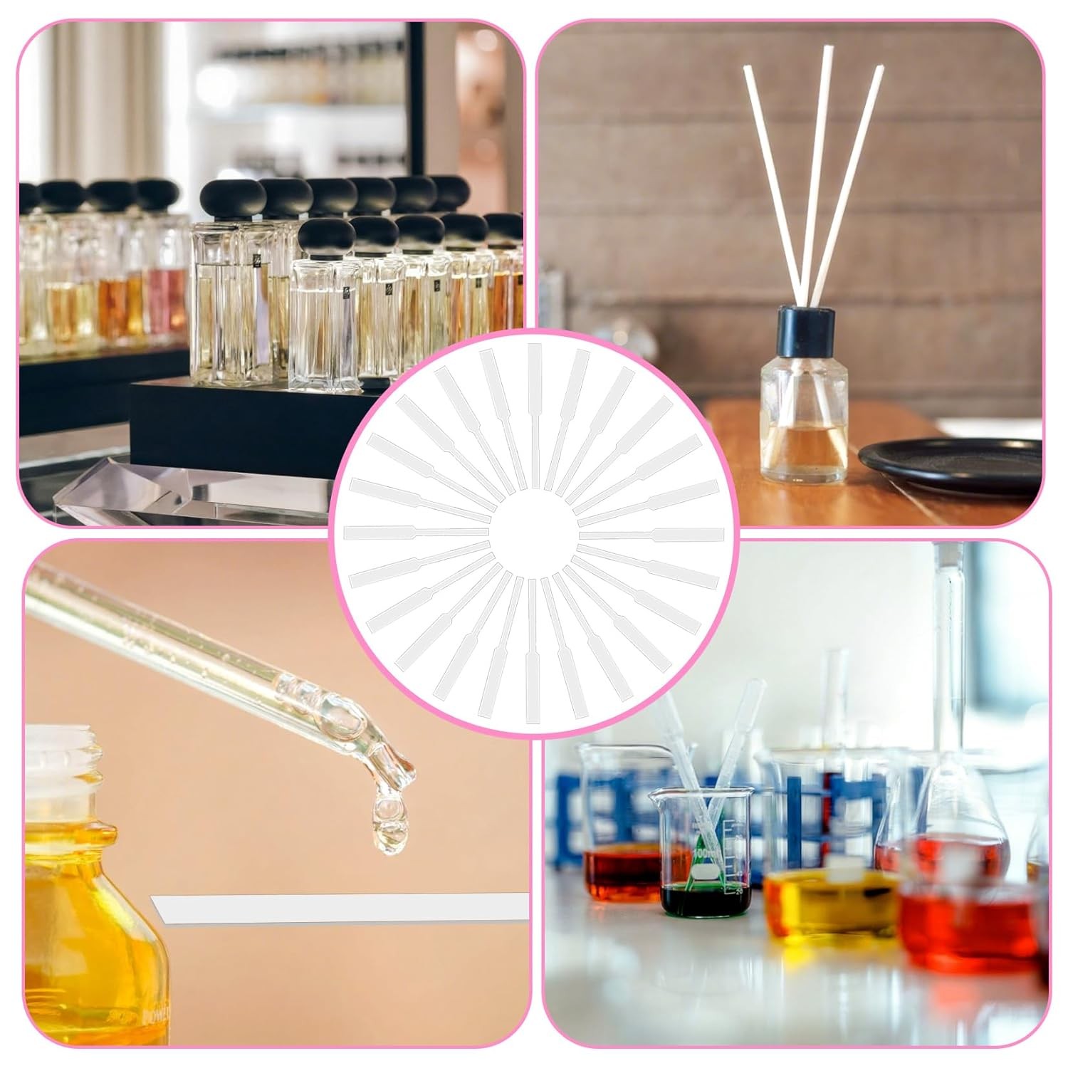 500 PCS Perfume Tester Strips- Disposable Fragrance Strips,White…