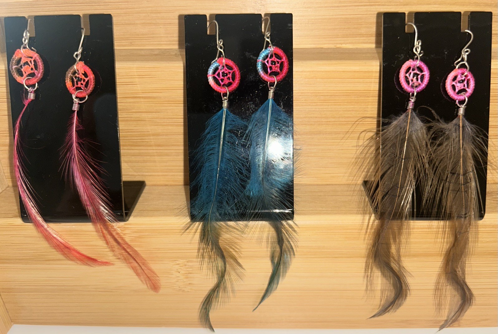 Set of 3 Alpaca Silver Gypsy Dangle Earrings