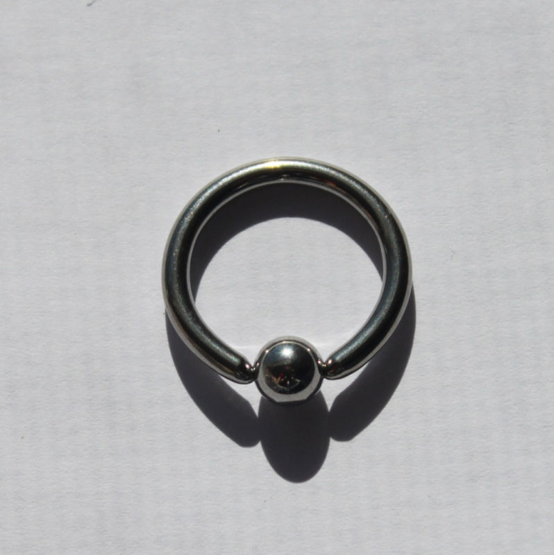 8g 3mm CBR Captive Bead Ring Body Piercing Stainless Steel