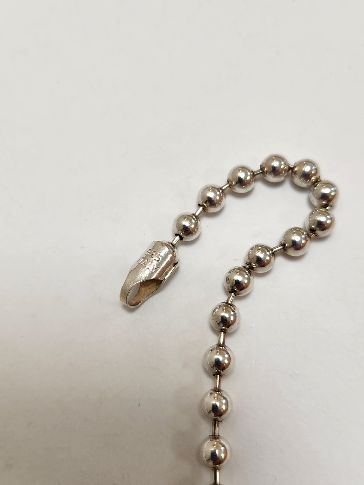 Trifari Silver Tone Chain Link Statement Necklace 18″ Adjustable
