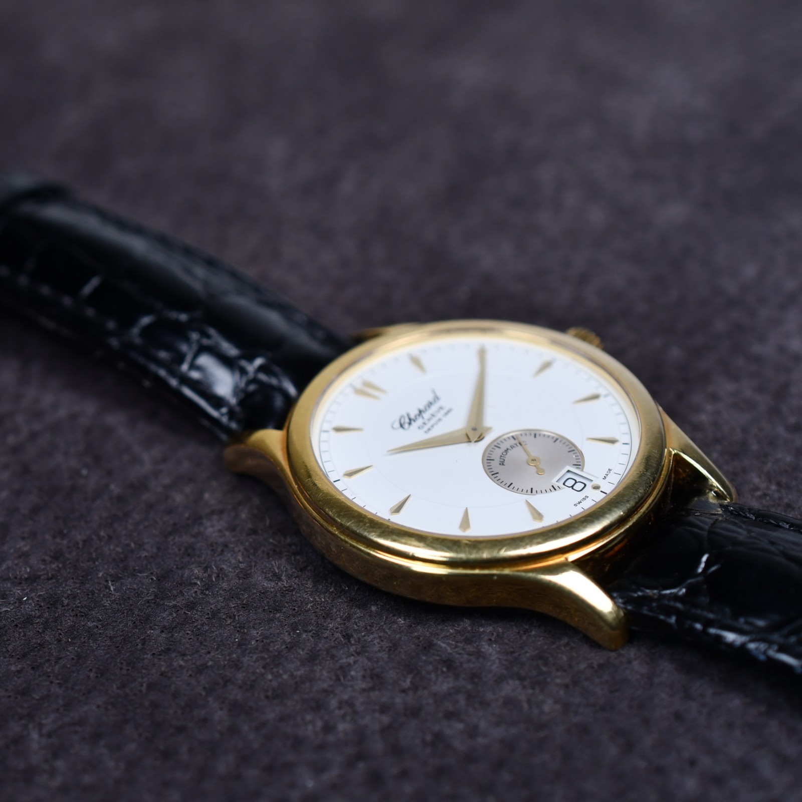 Chopard 16/1860 36mm 1998 Caliber 3.96 18k Yellow Gold Full Set Double Back Auto