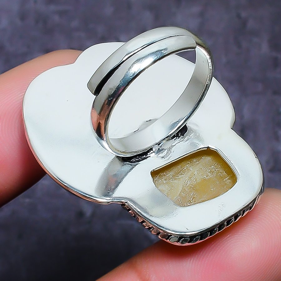 Septerian Noodal Gemstone 925 Sterling Silver Jewelry Ring Size 6.5