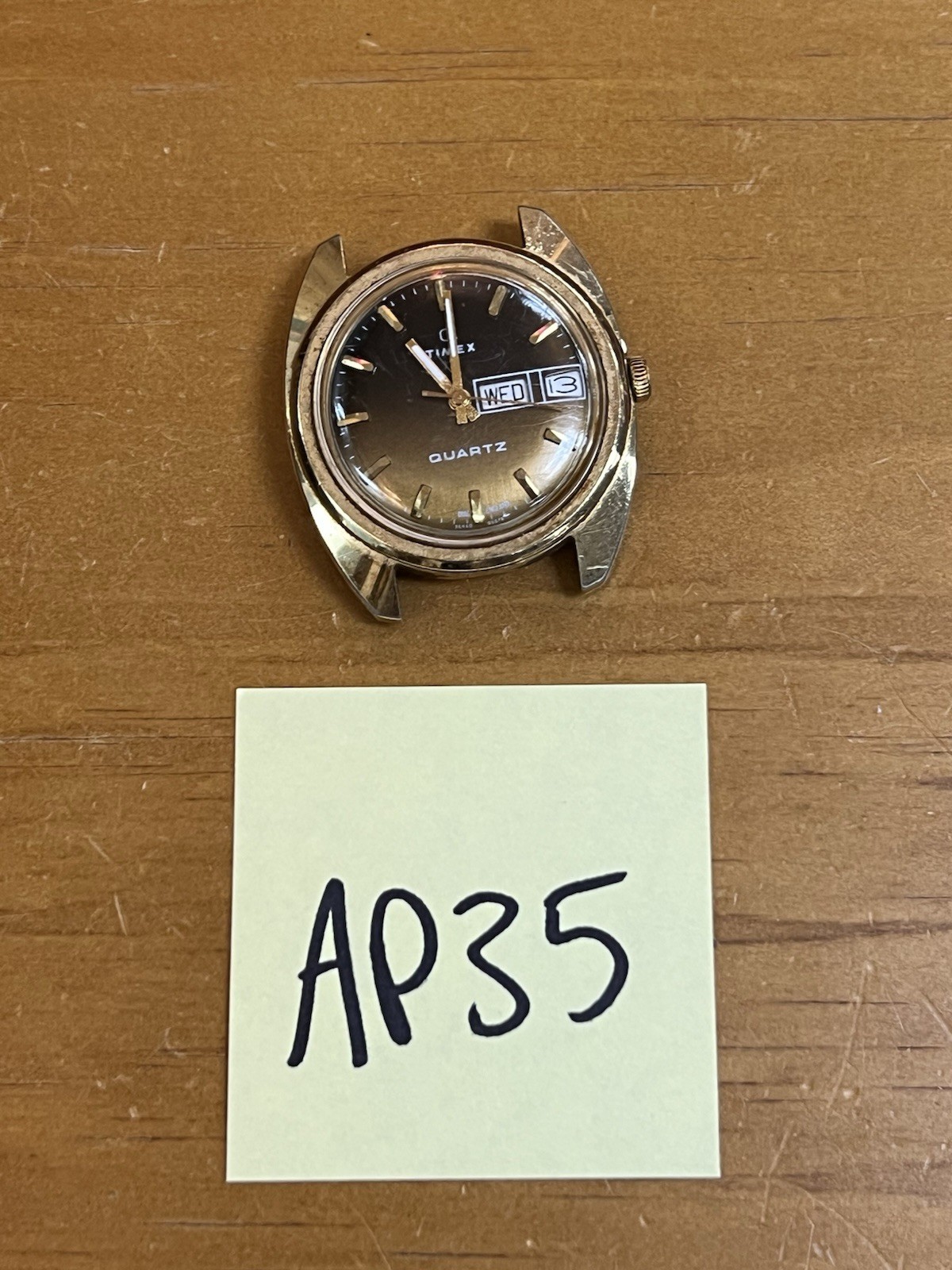 Benrus Self winding Wristwatch No Band Not Working For Parts Repair Only