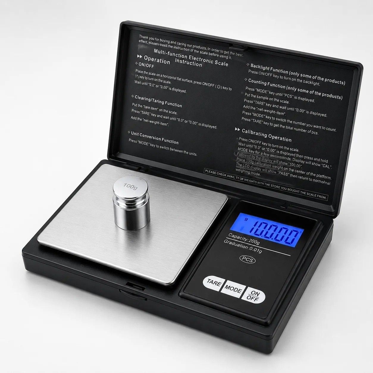 Digital Pocket Scale 1000g x 0.1g Gram | Gold Silver Coin Jewelry Herb Grain