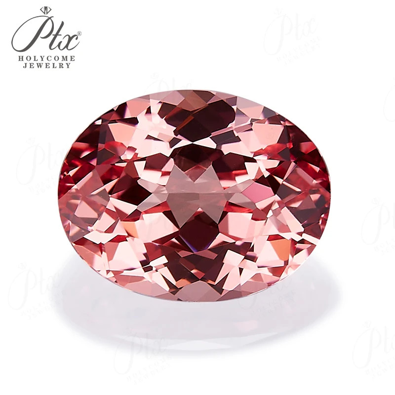 Lab Grown Padparadscha Sapphire Oval Shape Loose Gemstone AGL Selectable Beads