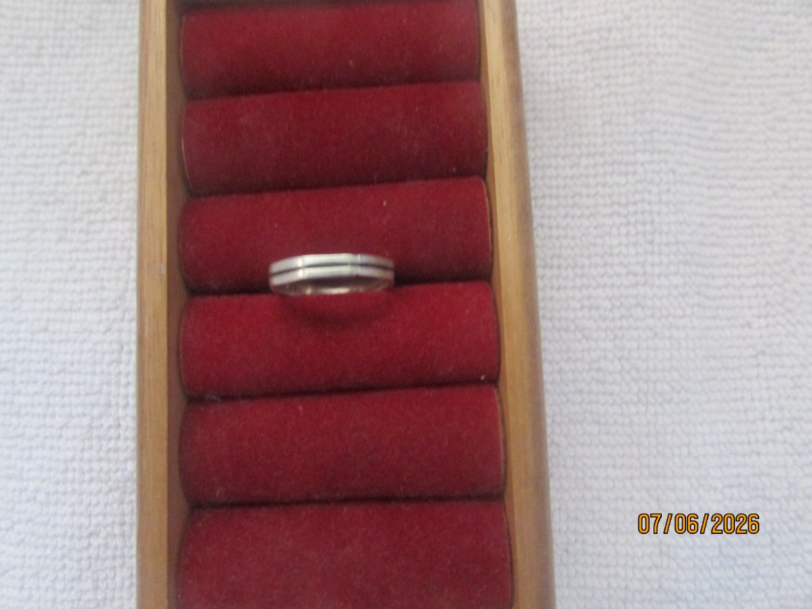 Marked 925 Silver Band Ring 2 Grams Size 13