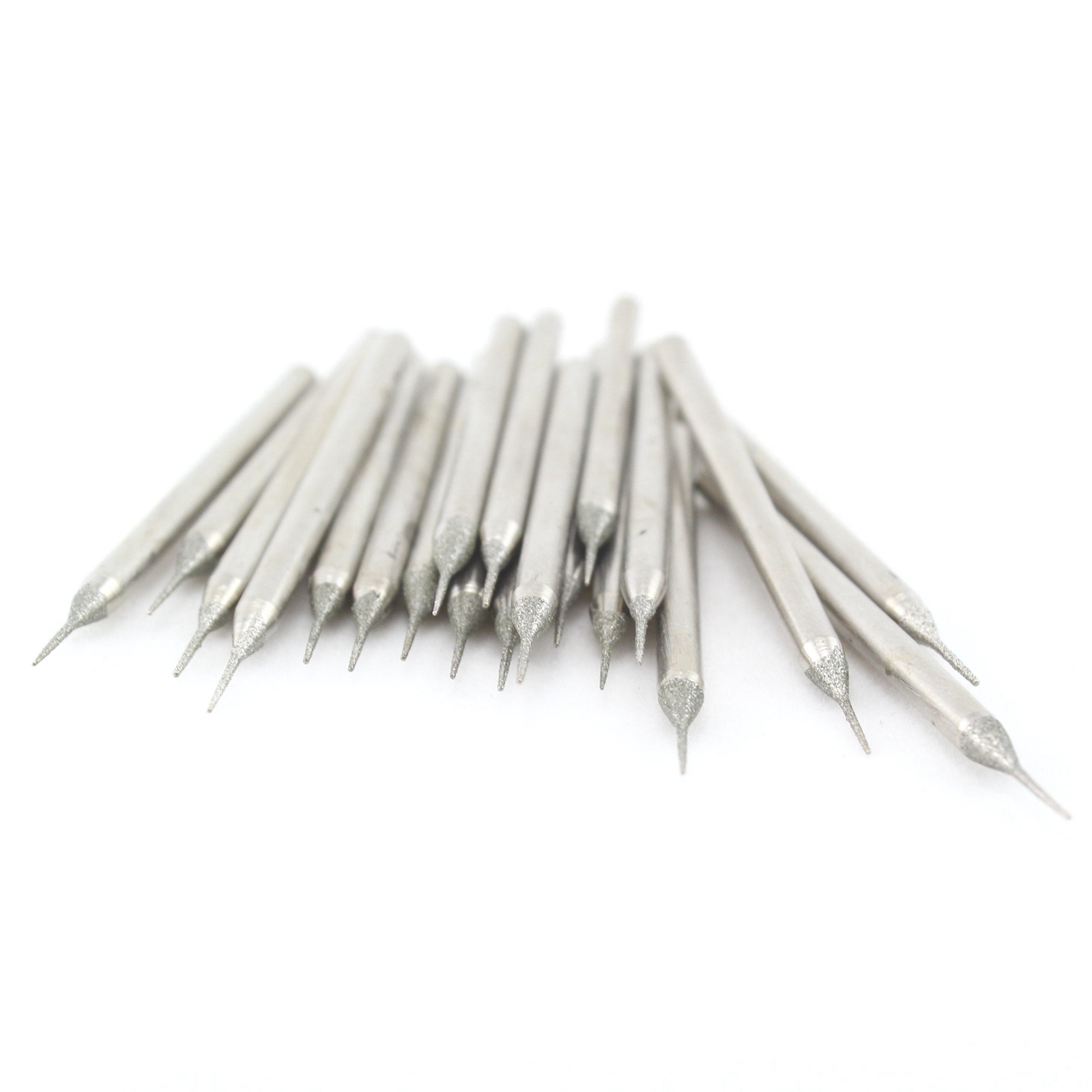 30Pcs 0.5mm Tapered Point Diamond Grinding Bits Burrs Lapidary Tools for Stone
