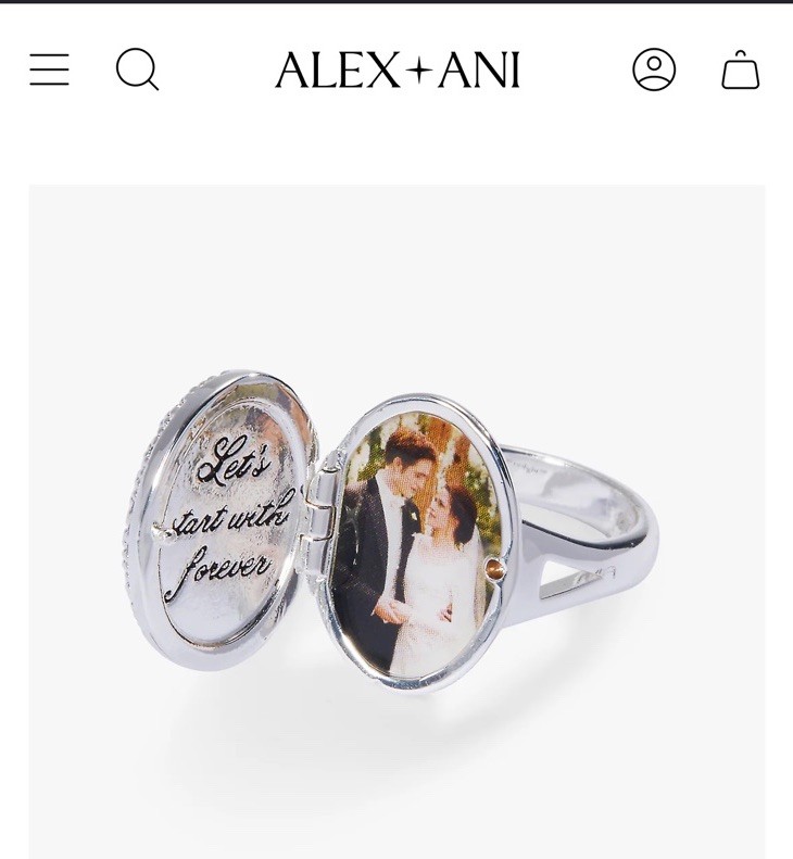 Authentic New Alex + Ani 💍The TWILIGHT SAGA Bella’s Engagement Ring-Size 7-LE