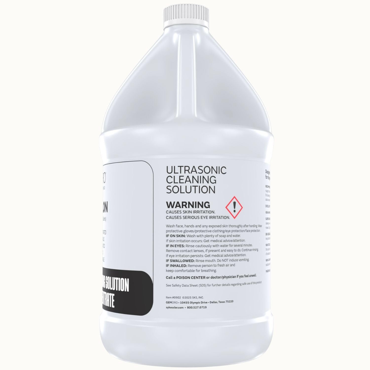 GemOro Jewelry Cleaner Solution Concentrate | For 128 Fl Oz (Pack of 1)