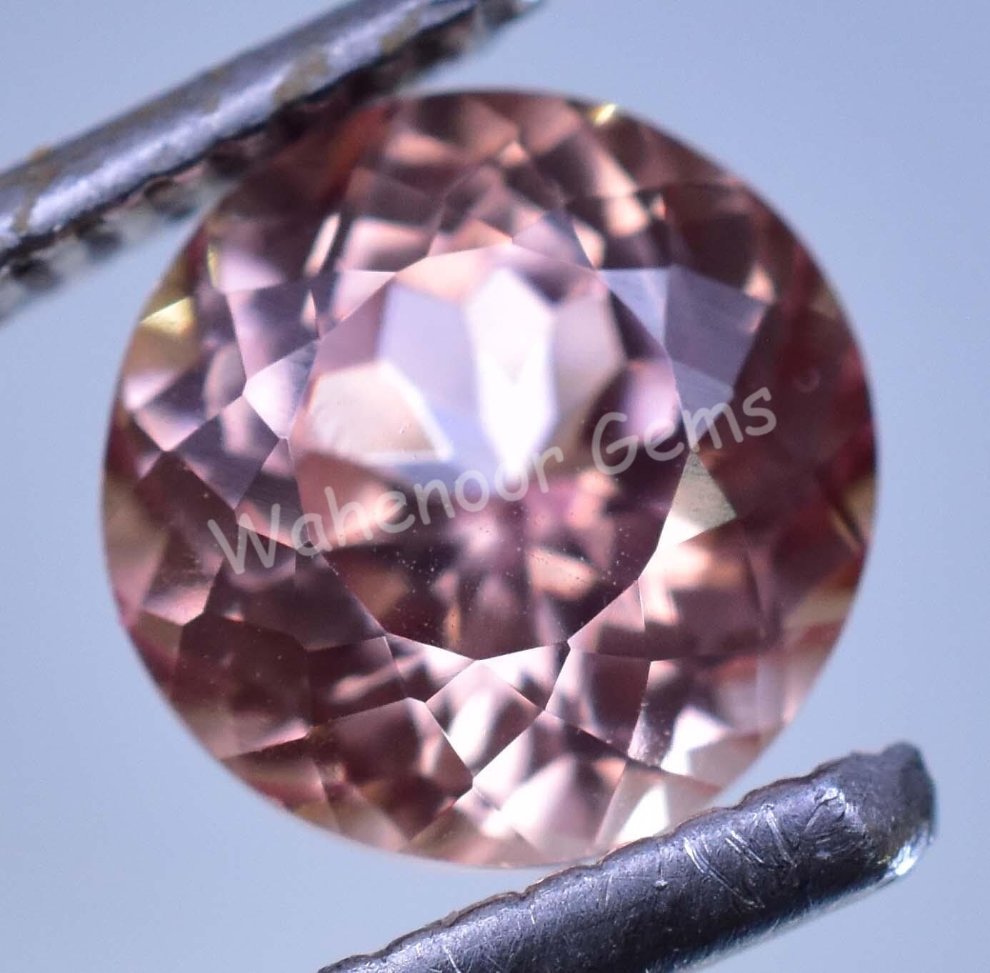 Natural Poudretteite Pinkish Round 3.20 Ct FLAWLESS Certified Loose Gemstone