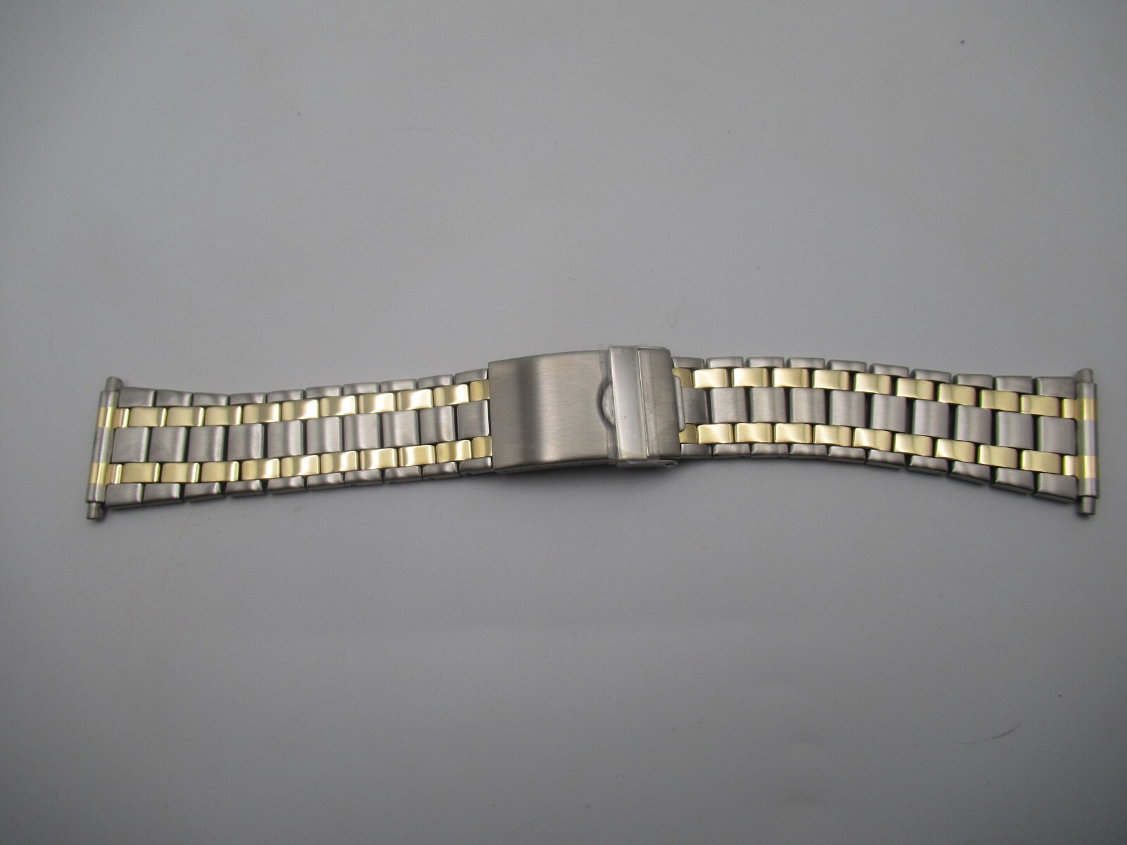 22-28MM Two Tone Stainless Steel Men’s Watch Band